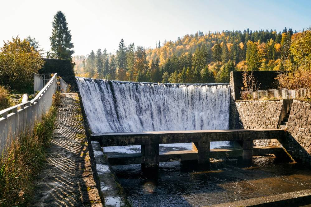 Mała zapora na Wiśle